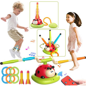 3 Styles Ladybug Rocket Launcher Rope Skipping Machine Ferrule Game Toy Multifunction Sports Entertainment Outdoor Educational