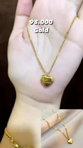 Kalung Liontin Love Wanita Anti Karat Selamanya Anti Luntur Perhiasan Wanita Titanium - STAY COOL SHOP