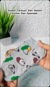 MPKS98 Kaos Kaki Pendek Ankle Socks Motif Bunga Random 5 Pcs