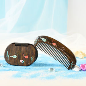 TANDAJIANG | Couples Wood Comb & Mirror Set