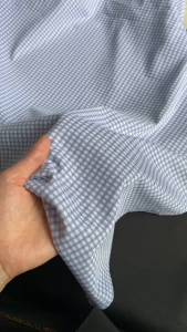 Vải Kate Thun Nhật Xanh Caro Khổ 2m - May Áo Kiểu Sơ Mi Bộ Nam Nữ - Mềm Mại Rũ Đàn Hồi Nhẹ