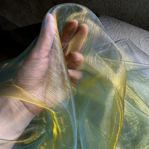 Designers Gradient Lace Mesh Fabric for Halloween Veil Hanfu Wedding Dress Costume Designer Material Water Light Wine Red