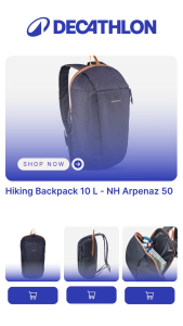 Decathlon Hiking backpack 10 L Arpenaz 50 - Blue bag