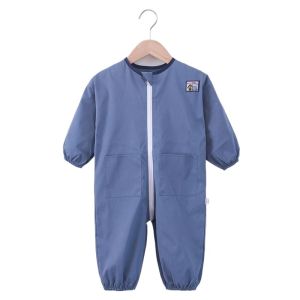 Áo Khoác Chống Bẩn Cho Trẻ Em Mùa Thu Đông Chống Thấm Nước Chống Trượt Chống Bụi Áo Khoác Bảo Vệ Khi Ăn Mặc Dài Tay Mỏng Cho Bé Trai Và Bé Gái