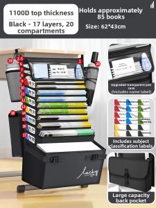 GEXINGYUE | Desk Side Hanging Book Organizer Bag