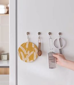 Classy Luxe Magnetic Hook Refrigerator Magnet No Punching Hanging Hook for Home Kitchen Bar Storage Organization