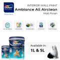 [Shop By Colour] Dulux Interior Wall Paint | White Rabbit 50RR 72/010 | Anti-Mould & Anti-Fungus | Washable & Easy Clean | Antibacterial | 1L & 5L. 