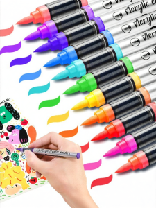 NORA | Direct Liquid Acrylic Flexible Head Non-Bleed Layerable Markers