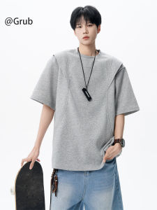 Grace Rub | Patched Deconstructed Embroidered T-shirt