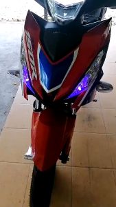 HONDA RS150R V2 T10 Head Bulb RGB LED Remote Control Multi Color COB Chip Tukar Lampu Mentol Kelip Motor Honda RS150R V2