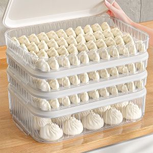 ZHIZHOU | Food-Grade Freezer Storage Box For Dumplings And Wontons