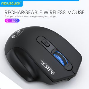NexusClick Wireless Silent Mouse 2.4G USB Receiver Type-C Rechargeable Optical Computer Mouse For PC Business Office Laptop Mac