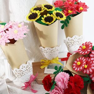 Handmade DIY Artificial Flower Festival Gift Handmade Bouquet Childrens Handmade DIY For Kids