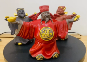 Tượng Thần Tài chất liệu gốm tử sa thủ công mỹ nghệ nhập khẩu Làng Gốm Phật Sơn