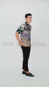 Atasan Batik Akasia – Batik Couple - Batik Wanita – Kemeja – Couple Modern - Blouse Modern – Batik - Hem Batik Pria – Seragam Batik – EnC Collection