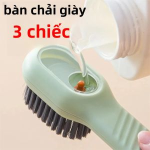 Bàn Chải Đánh Giày Đa Chức Năng Có Bình Đựng Chất Lỏng Loại Lông Mềm Dùng Trong Gia Đình Để Giặt Và Làm Sạch Giày - Tùy Chọn 1 Cái/2 Cái/3 Cái