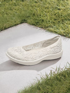 Skechers | Giày Đi Bộ Nữ Thoáng Khí Ren Lười Mùa Xuân Thu Đông