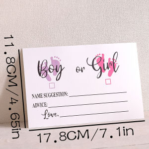 10 件 Gender Reveal Party Voting Cards B Oy or g Irl Vote Gender Reveal Game Cards for Babyshower Party Supplies Blue and