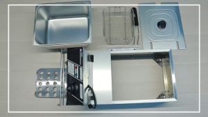 KEITH KITCHEN - Stainless Steel Commercial Electric Single Tank Deep Fryer 2500W 8 Liter