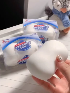 [SG Ready Stock] Squishy Soap Stress Relief Toy | Soft Clay & Crunchy Brick Chips | Fidget Squeeze Toy Slow Rising