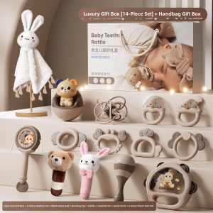 TEMiTANGMI | Teething Toy Rattle Gift Box For Infants 0-1 Year Old