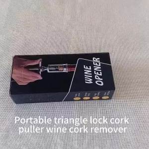 LMETJMA Vintage Screw Wine Opener Zinc Alloy Wine Bottle Opener Champagne Cork Opener Turn Corkscrew Wine Cork Remover JT330