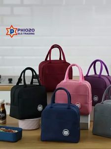 Portable Thickened Waterproof Insulated Food Lunch Bag & Picnic Bag with Aluminum Foil Layer Ice Pack