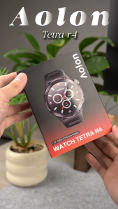 Aolon Tetra R4 Smart Watch Men Compass 1.43" AMOLED Display Flashlight AGPS Blood Oxygen Heart Rate Monitor 100+ Sports Modes Support Strava Smartwatch