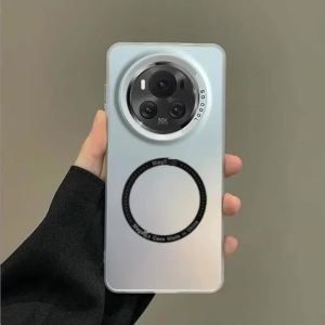 Stylish Laser Frosted Magnetic Charge Phone Case For Xiaomi Redmi Note15 14 13 Pro Plus 4G 5G Shockproof Skin Feel Protect Cover