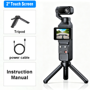 Camera Gimbal Bỏ Túi Màn Hình Cảm Ứng 1080P 355 ° Camera Hành Động Cầm Tay WiFi Có Tính Năng Theo Dõi Khuôn Mặt Tự Động Để Quay Vlog Du Lịch