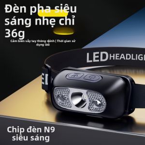 BAIXITANG | Đèn Đeo Đầu Cảm Ứng Sáng Dài Lâu
