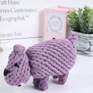 SP94 ของเล่นหมา ของเล่นสุนัข ตุ๊กตาเชือกถัก ของเล่นสัตว์เลี้ยง ของเคี้ยวเล่นทำความสะอาดฟัน