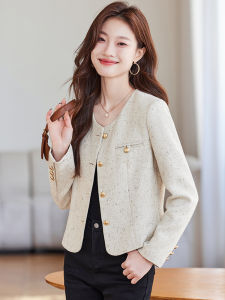 YIMUZI | Almond Color Elegant Casual Blazer