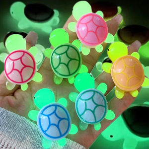 10/2pcs Mini Luminous Turtle Ornaments Micro Landscape Glowing in The Dark Cute Miniatures Turtle Kids Toys Home Decoration Gift