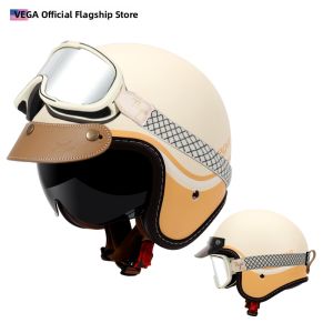 Japanese Retro Motorcycle Helmet for Men and Women