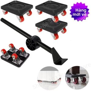 Bộ 5 Bộ Nâng Đồ Nội Thất Hạng Nặng 400Kg Di Chuyển Vận Chuyển Bánh Xe Lăn Đồ Nội Thất Mover Công Cụ Dễ Dàng Vận Chuyển Đồ Nội Thất
