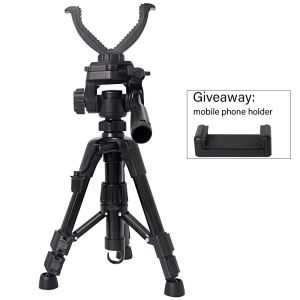 Outdoor Hunting Tripod Durable Adjustable Height Hunting Stand Aluminum V-Yoke Shooting Rack Multifunctio Hunting Safe Accessory