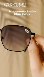 Kacamata Baca Full Rim Rectangle Lensa Hitam Antiradiasi UV100 +1.00 s/d +3.00 + Bonus Box dan Lap