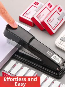deli | Deli Large Size Binding Machine Portable Office School Home Use Heavy Duty Book Binding Stapler Fastener for Takeaway Packing