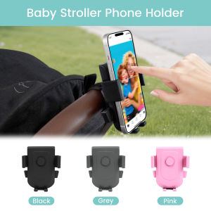 Baby Stroller Mobile Phone Stand 360-Degree Rotating Webbing Type Baby Stroller Wheelchair Accessory Installation Stand