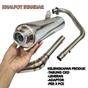 Knalpot Standar Satria Fu/ Ckd Vixion Jupiter Mx Cb150 Verza Sonic