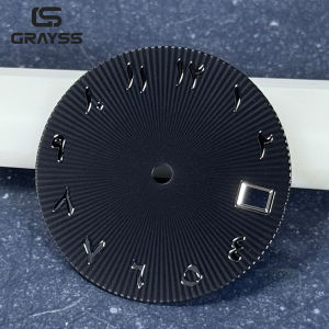 fit SKX nologo 28.5mm Arabic Numerals Black Blue Green Sunburst Watch Dial fit NH35 NH36 NH38 Automatic Men Watches Part