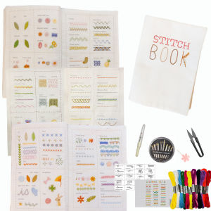 Embroidery Stitch Book for Beginners Creative Sewing Book DIY Stitches Books with Patterns Book Embroidery Sewing Kit