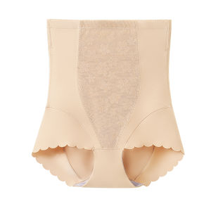 miiow | High Waist Womens Abdomen Control Panties Seamless Nude Feeling Prevent Roll Edge Short Pants Butt Lifting Pants