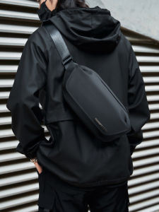 Fashionable Waterproof Mens Crossbody Bag Commuter Bicycle Sports Single Shoulder Bag Small Chest Bag Trendy Street Style