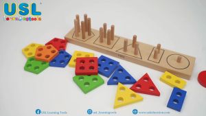 Geometric Block Sorter | Early Learning Toy |Manipulatives