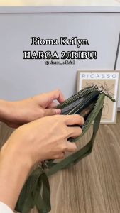 DEOBAGS PIOMA KEILYN Tas Selempang 2 Resleting Wanita Simple Tas HP Mini 2 Resleting Nylon Waterproof D004