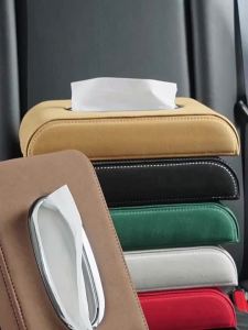 Giá Đựng Giấy Lau Tay Lót Da Cho Ô Tô