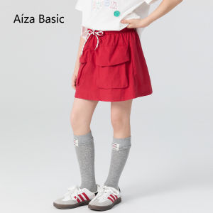 Aiza basic | Girls Short Sleeve Letter Graphic Smiley T-Shirt