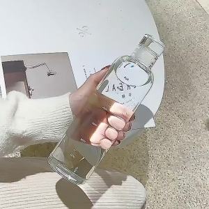 700/500ml Plastic Water Cup Motivational Aesthetic Time Scale Marker Bottle Drinking Water Tumbler for Outdoor Drinks